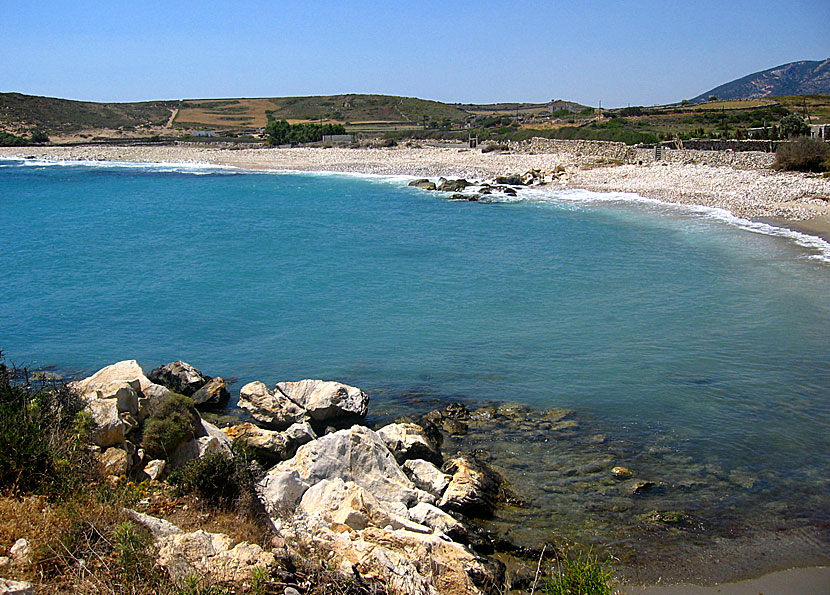 The best beaches on Naxos. Azala beach.