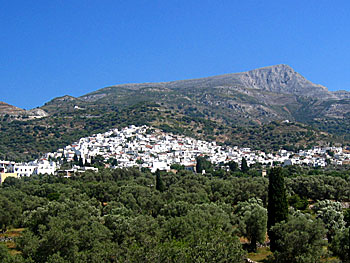 The village Filoti on Naxos.