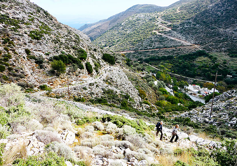 Hike to Fotodotis Monastery above the village of Danakos in Naxos.