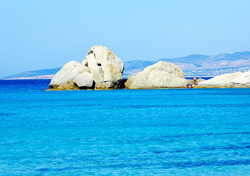 Snorkeling at the rocks surrounding Kastraki beach in Naxos.