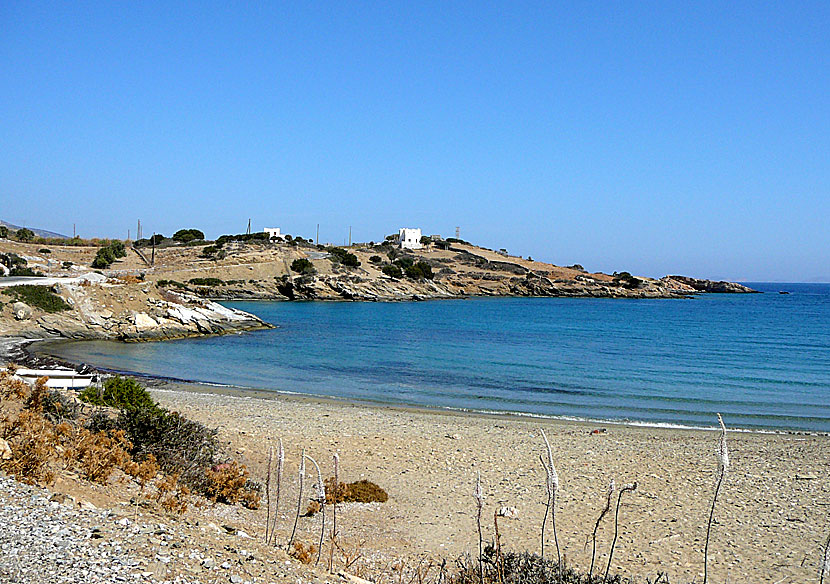 The best beaches on Naxos. Kleidos beach.