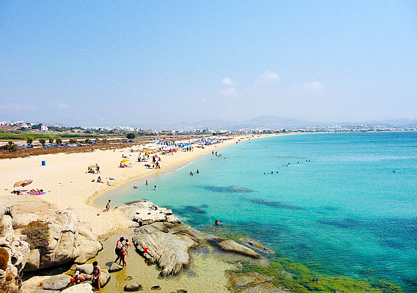 Agios Prokopios beach seen from Mount Stelida.