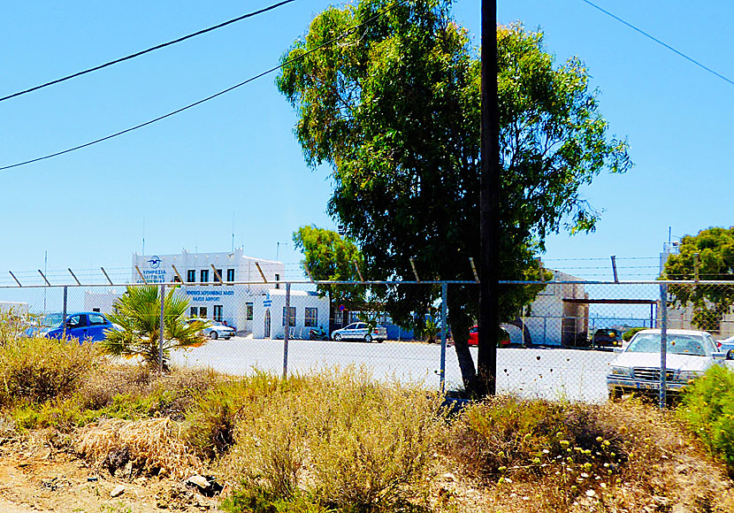 The tiny airport in Naxos lies close to Agios Prokopios.
