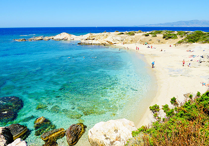 Aliko beach on southwest Naxos.