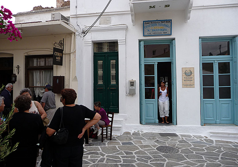 Vallindras Kitron Distillery in Halki on Naxos.