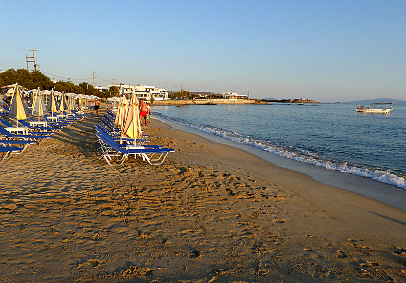 Sunset in Agios Prokopios beach. Naxos.