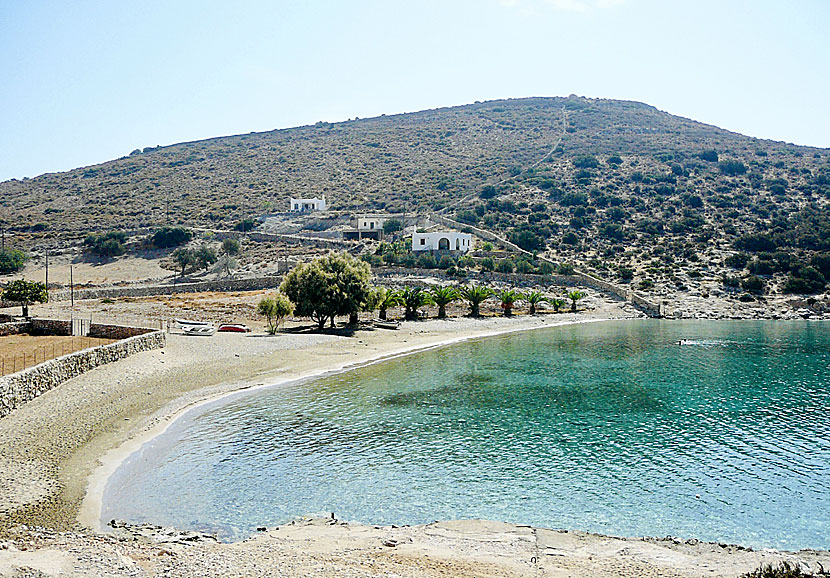 The best beaches on Naxos. Panormos beach.