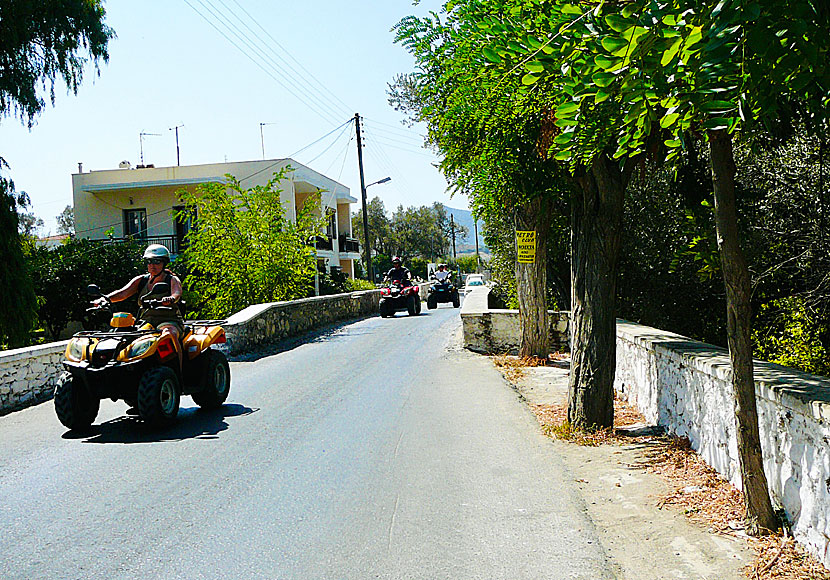 Rent and drive a quad bike on Naxos in the Cyclades.