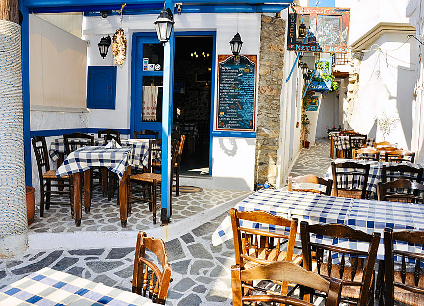 Metaxi Mas in the Old Market is one of the best restaurants in Naxos town.