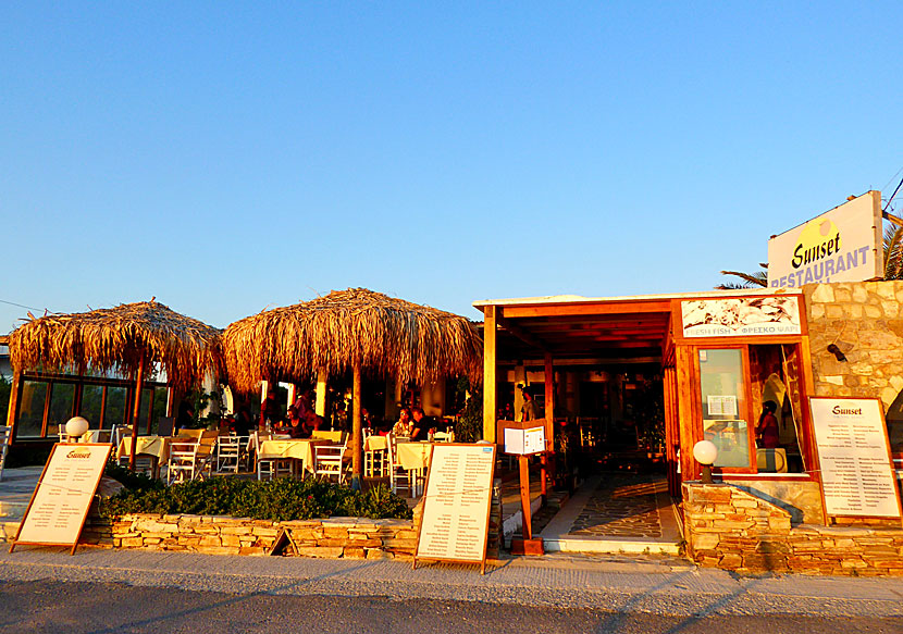 Restaurant Sunset is one of the oldest tavernas in Agios Prokopios.