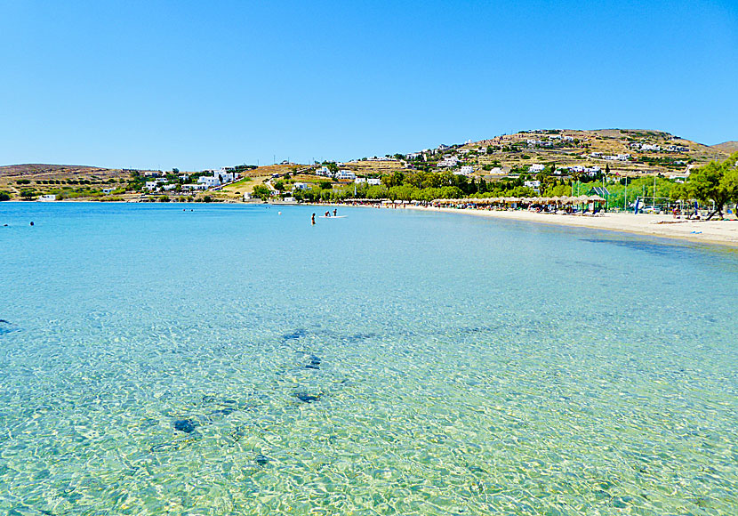 The best beaches on Paros. Livadia beach.