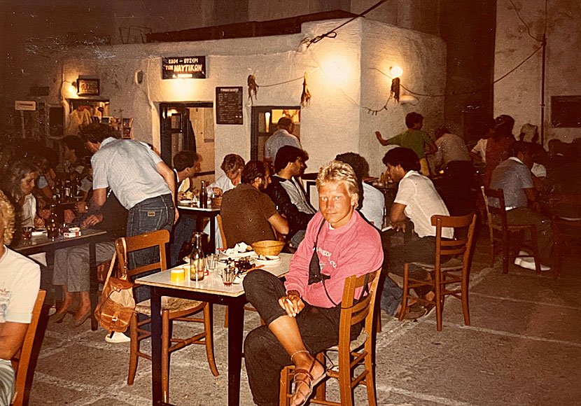 The fishing port of Naoussa on Paros in 1980.