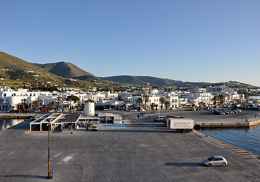 The port of Parikia, Paros.