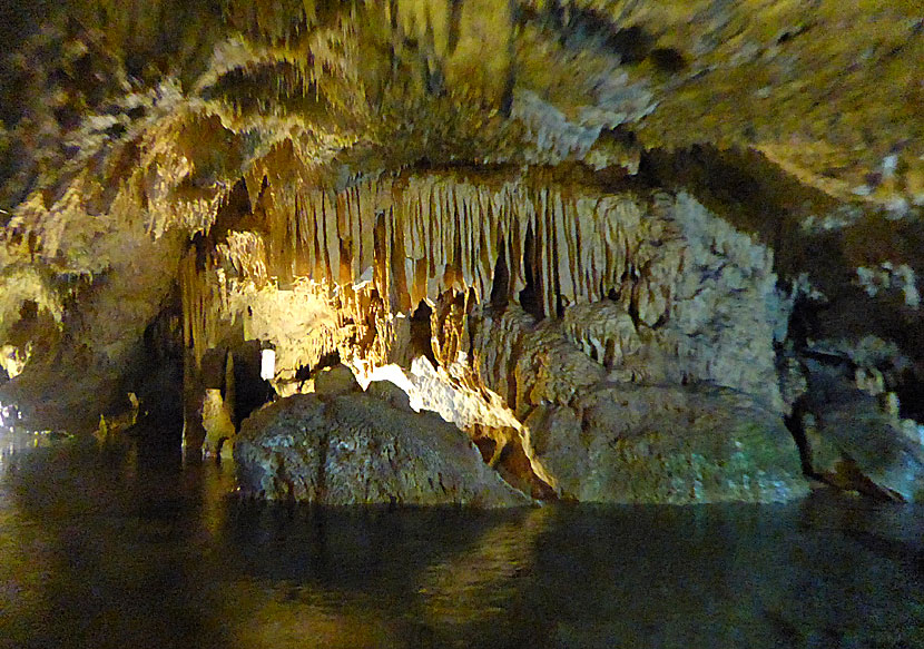 Diros and Vlychada caves in the southern Peloponnese.