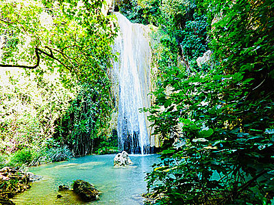The waterfall of Kalamaris in the Peloponnese