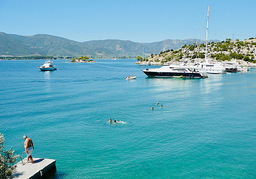 Russian bay is the last beach on southern Poros.