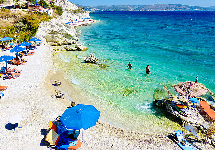 The best beaches in Samos. Papas beach.