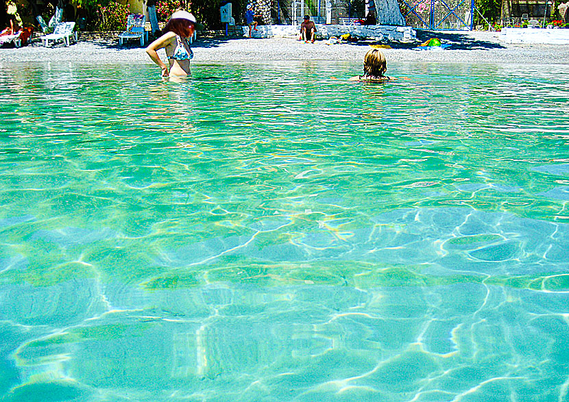 Posidonio beach on Samos in Greece.