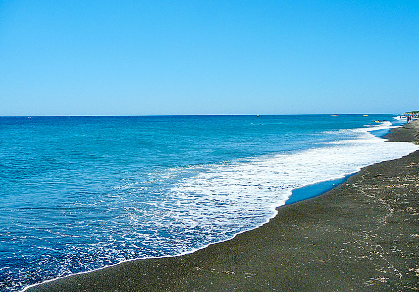 Agios Georgios beach starts where Perivolos beach ends.