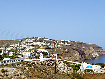 The village Akrotiri on Santorini.