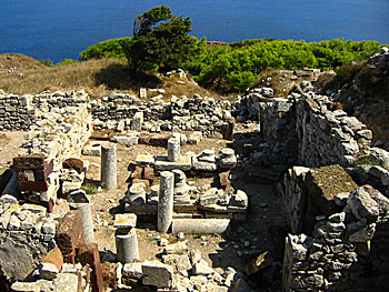 Ancient Thira on Santorini.