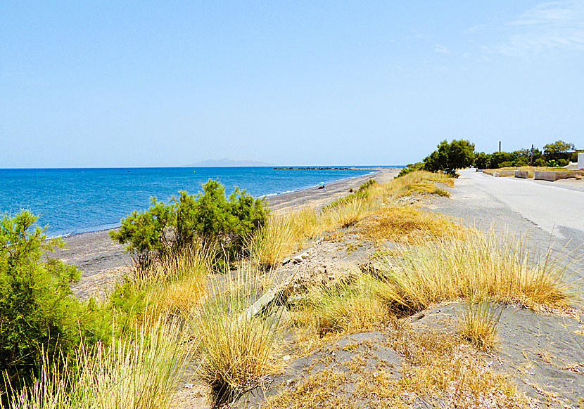 The long beach of Monolithos.