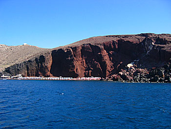 Red beach on Santorini.