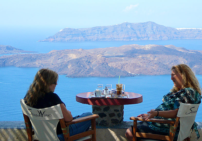 Don't miss Santo Wines where you can sample wine when you travel to Santorini.