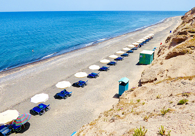 Baxedes beach on Santorini in the Cyclades.