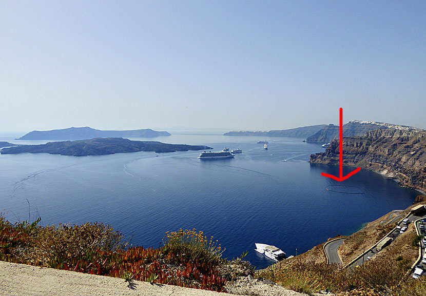 Sea Diamond sank on April 6 2007 in the Caldera of Santorini.