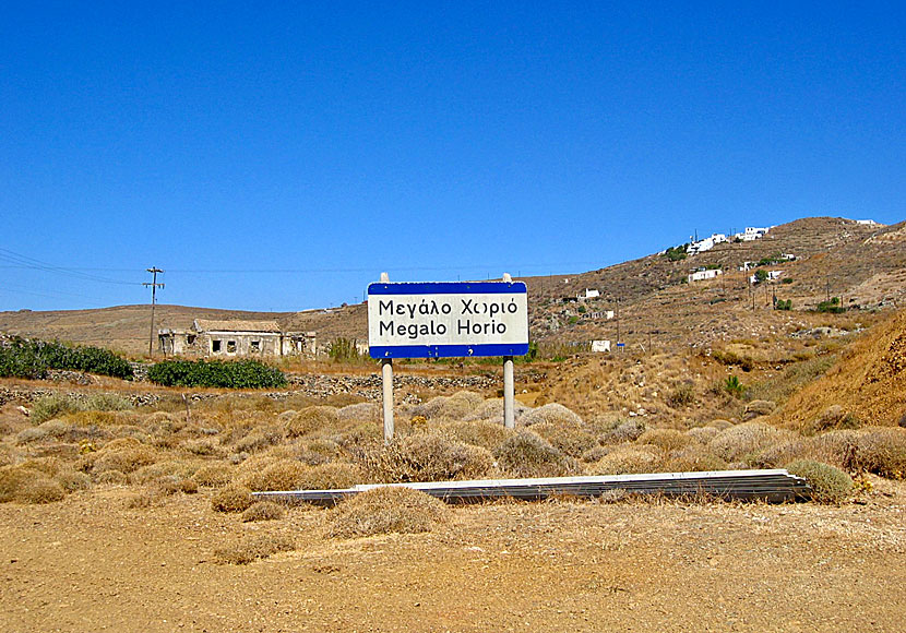 The village of Megalo Chorio near Megalo Livadi on Serifos.