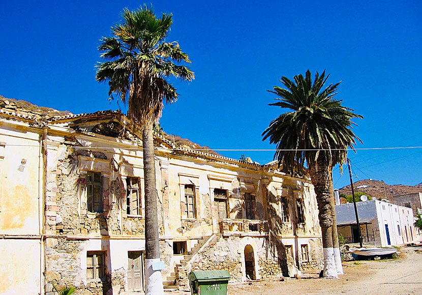 The once grand headquarters of the mining industry in Megalo Livadi on Serifos.