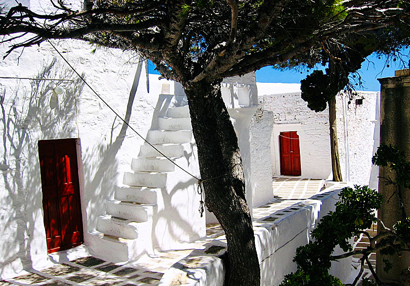 The church in the monastery of Moni Taxiarchon on Serifos in Greece.