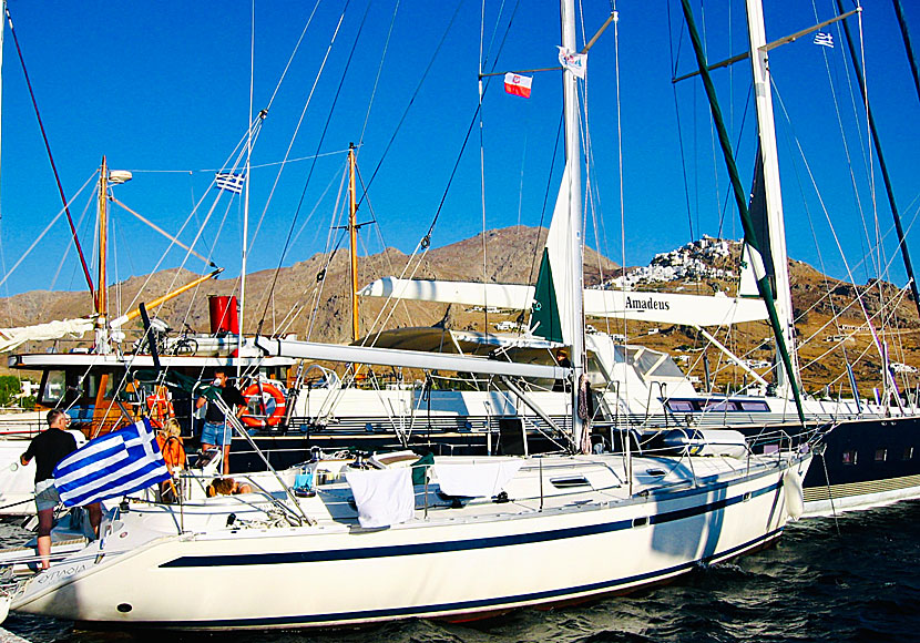 Livadi on Serifos is a very popular night port for sailors.