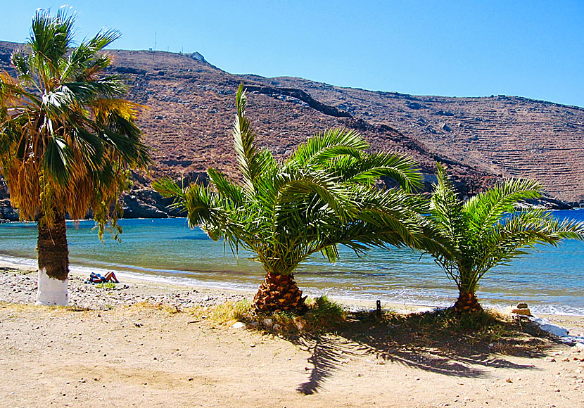 Megalo Livadi beach on the island of Serifos in the Cyclades.