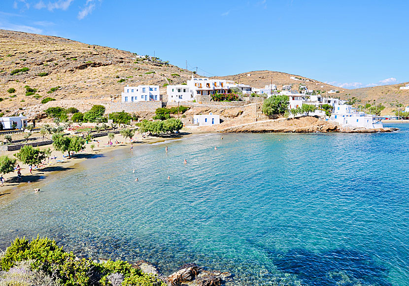 Glyfo beach in Faros on Sifnos in the Cyclades.