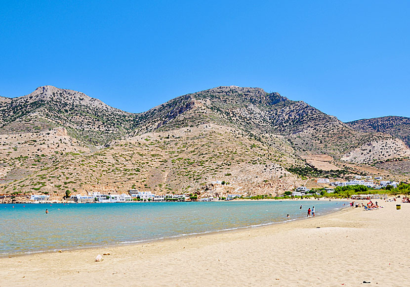 The beach of Kamares on Sifnos,