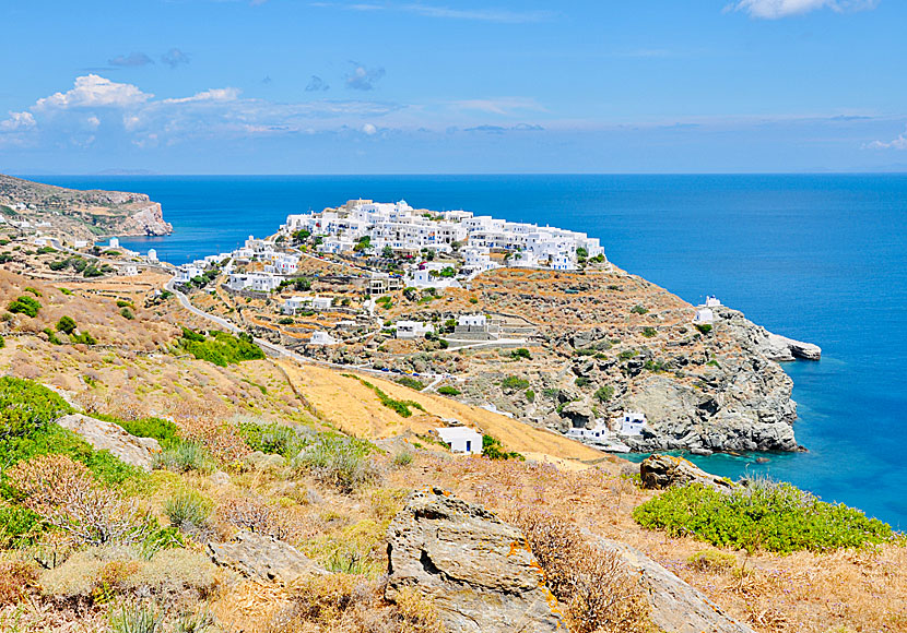 Don't miss the unique village of Kastro when you travel to Sifnos in Greece.