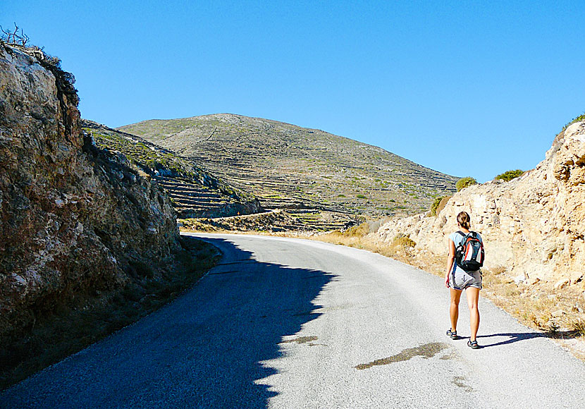 Take the bus to Chora and Kastro and the road to Episkopi on Sikinos.