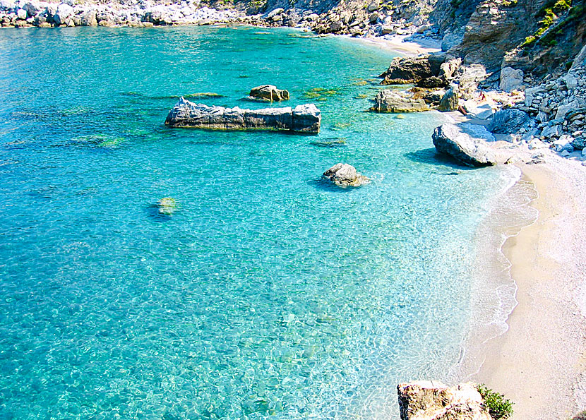 The best beaches on Skopelos. Agios Ioannis beach.
