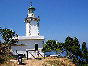 Lighthouse at Cape Gourouni on Skopelos.
