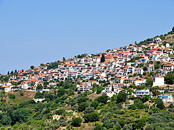 The village Glossa on Skopelos.