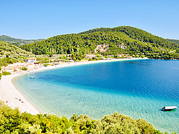 Panormos beach on Skopelos.