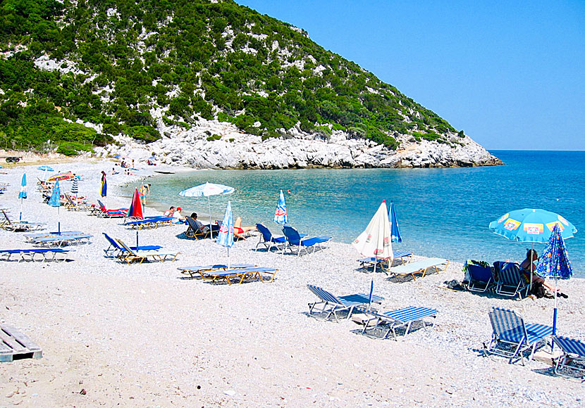The best beaches on Skopelos. Glisteri beach.