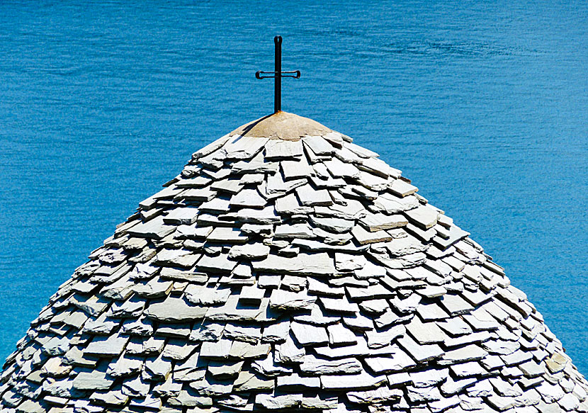 Adrina beach church on Skopelos.