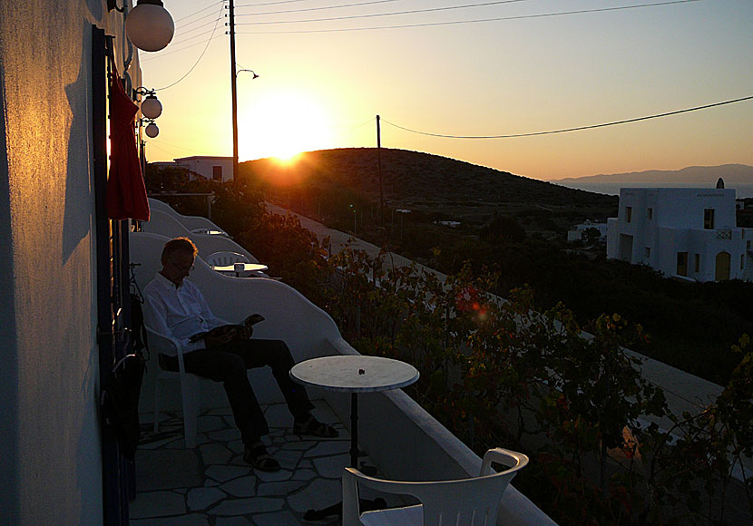 The sunset in Agios Georgios on Iraklia.