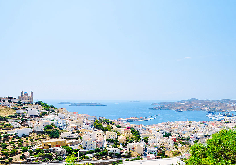 View over Ermoupolis from Ano Syros.