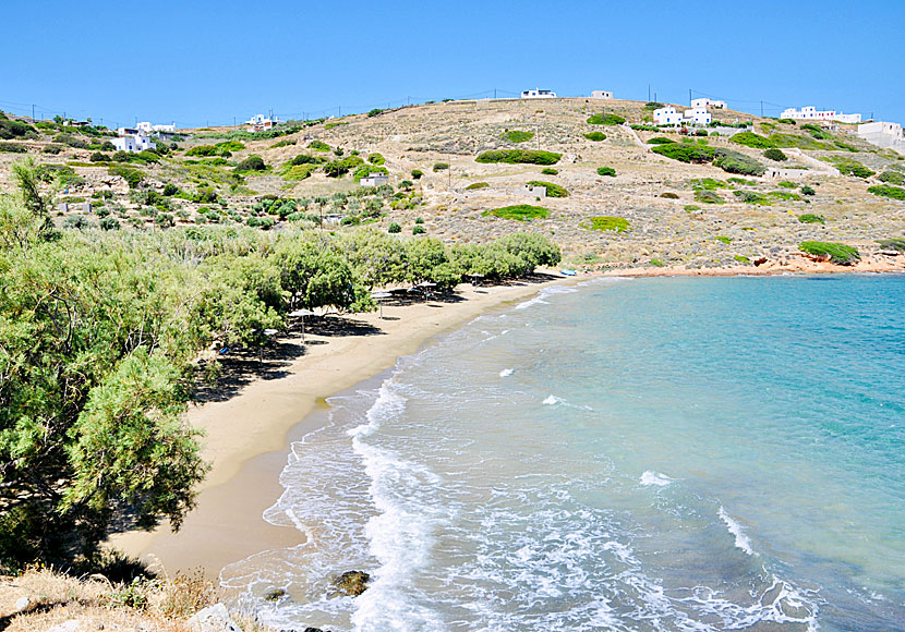 Lotos beach in Kini on Syros.