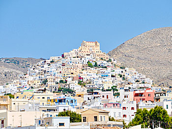 The village Ano Syros on Syros.