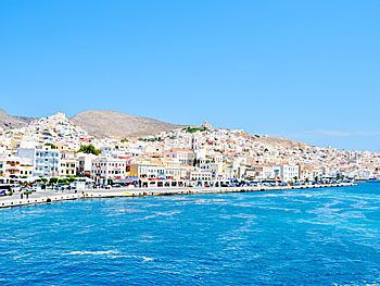 The village Ermoupolis on Syros.